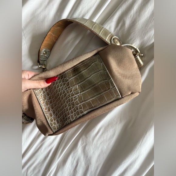 Elegant Tan Women's Shoulder Bag y2k 90s bag - Picture 4 of 5